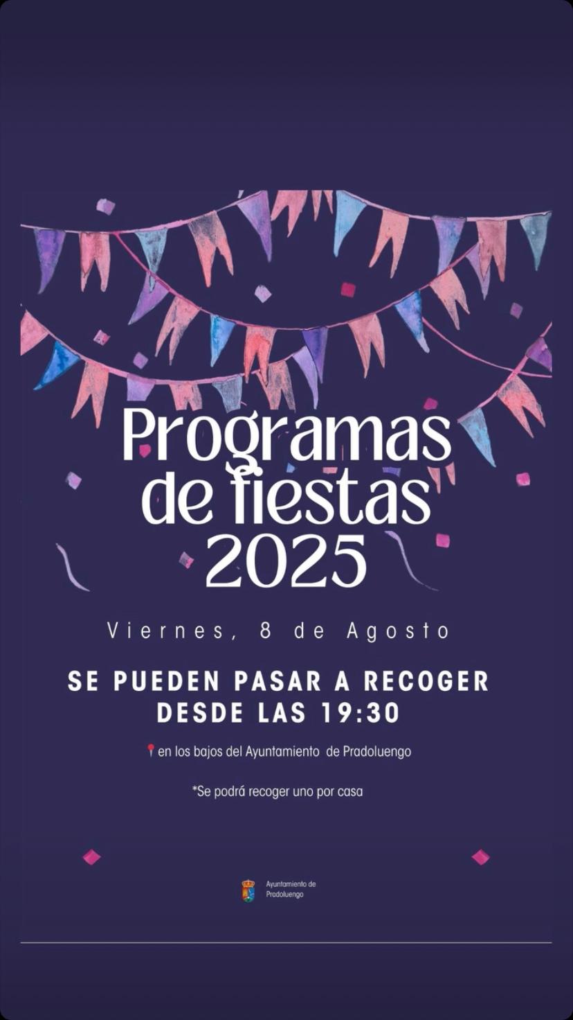 PROGRAMA DE FIESTAS PATRONALES 2025
