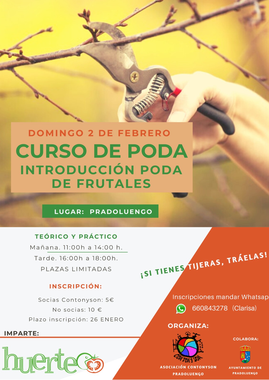 CURSO DE PODA DE ÁRBOLES FRUTALES