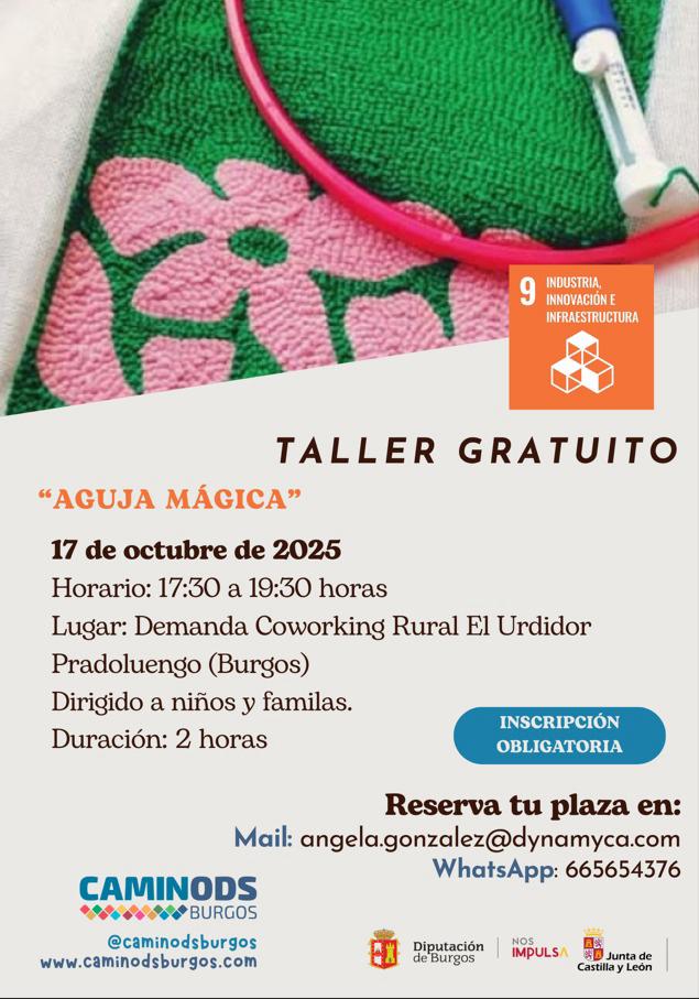 🧵 "AGUJA MÁGICA" - TALLER GRATUITO 🧵
