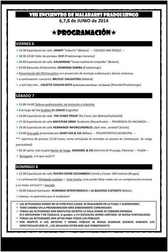 Cartel Programa