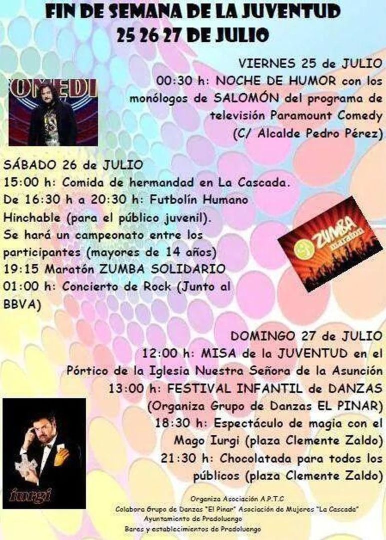 Fin de semana de la Juventud en Pradoluengo Fin de semana de la Juventud en Pradoluengo