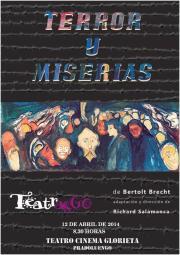Cartel "Terror y Miserias"