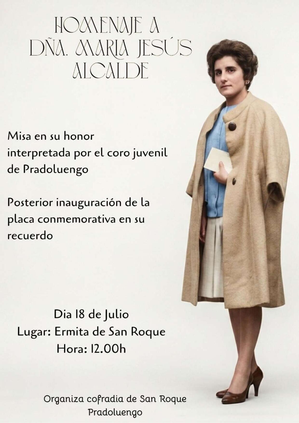 ⛪ MISA HOMENAJE Dª. Mª JESÚS ALCALDE ⛪