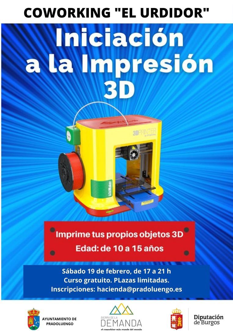 Cambio de fecha - Taller Iniciación a la impresión 3D