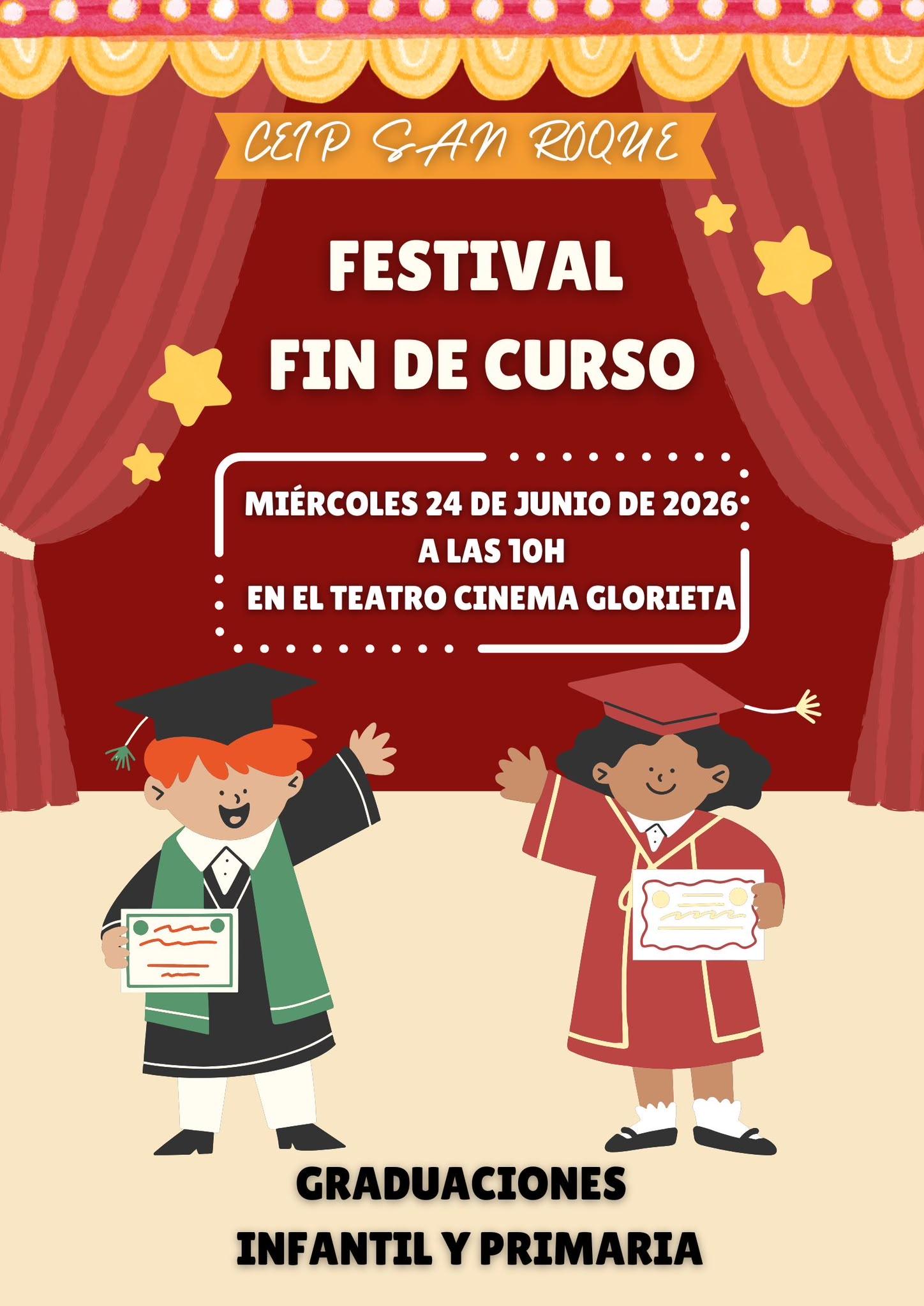 🎭🎓 Festival Fin de Curso y Graduaciones 2026 🎓🎭